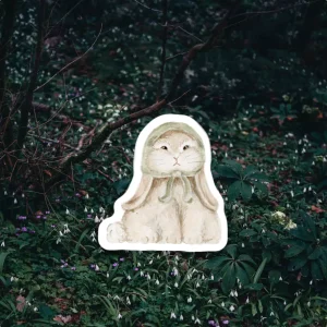 Babushka Bunny Sticker